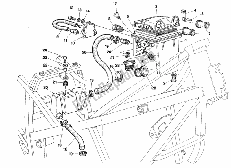 Toutes les pièces pour le Admission du Ducati Paso 907 I. E. USA 1991